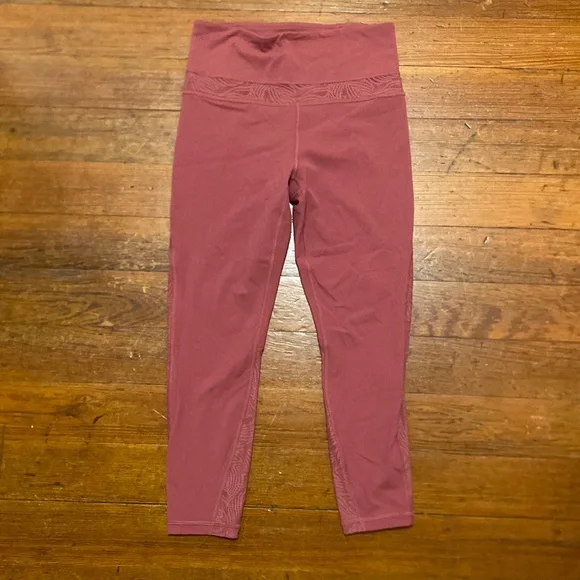 Athleta Luxe Mesh 7/8 Tight Leggings #340N - Picture 2 of 5